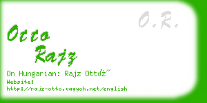 otto rajz business card